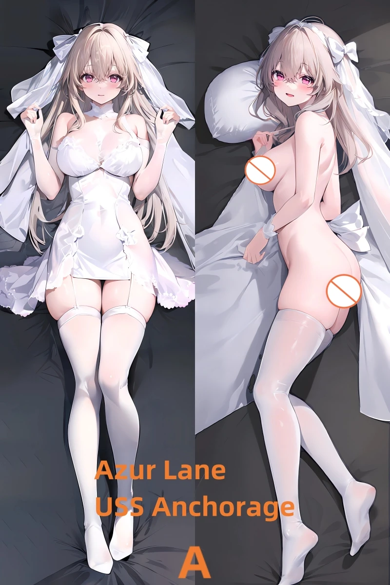 

Dakimakura Anime Pillow Case Azur Lane USS Anchorage Double-sided Print Of Life-size Body Pillowcase Gifts Can be Customized