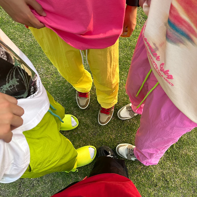 

Летние брюки десантника Dopane, мужские тонкие дышащие прямые брюки из ледяного шелка, свободный крой, однотонные универсальные повседневные брюки