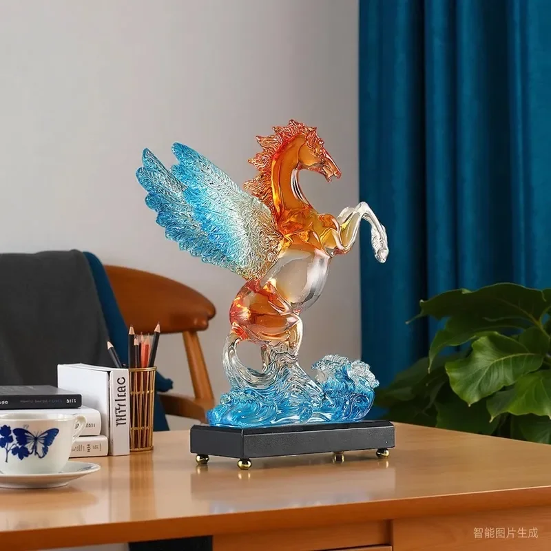 Ma Jiacheng Ma Ornament Recruits Rice High-end Leadership Office Entrance Decorations Horse Zodiac Opening Housewarming Gifts