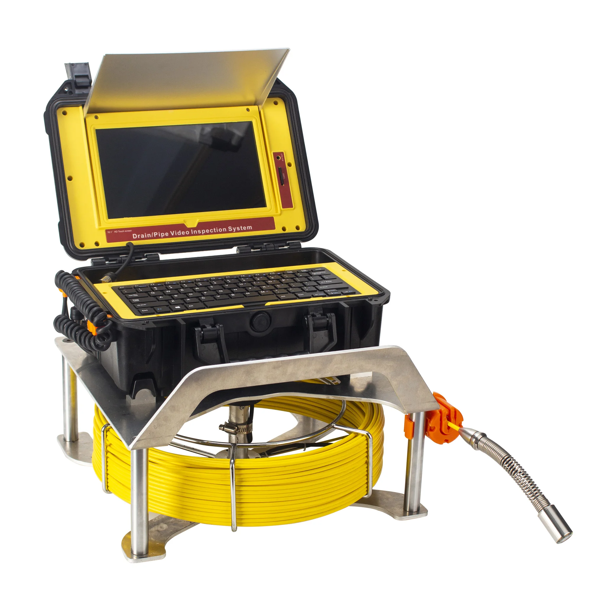 

Бороскоп 1080P, кабель 20 м, 10,1-дюймовая канализационная камера с сенсорным экраном и 12 светодиодными лампами, сантехнические аксессуары, водонепроницаемость IP68