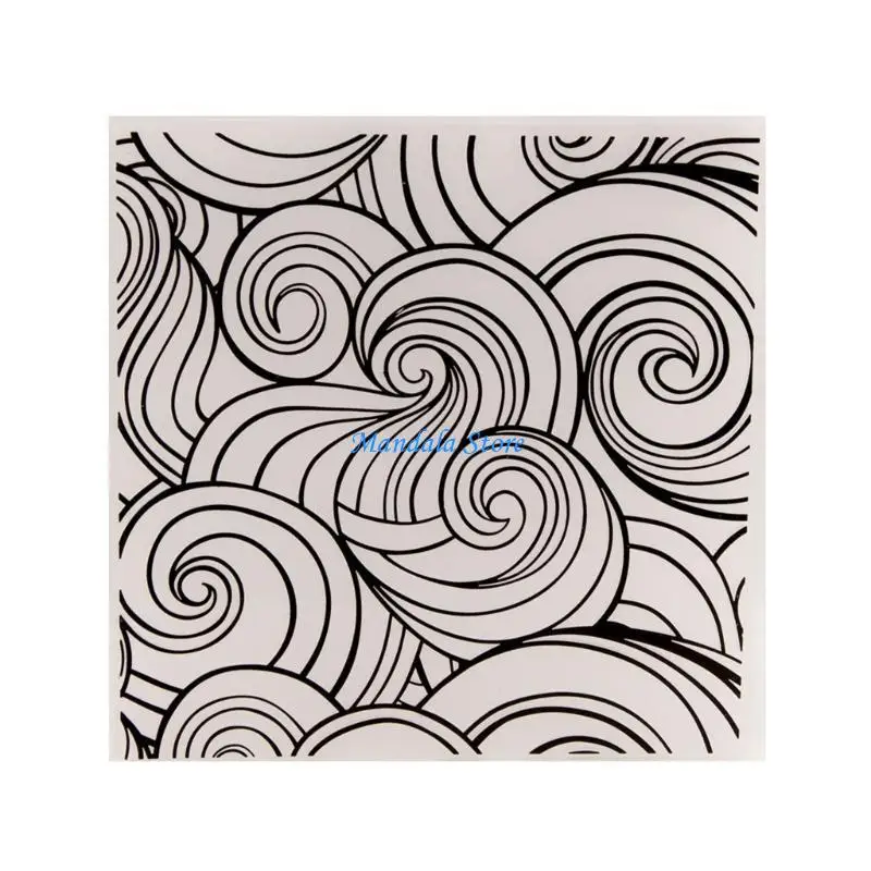 

U2JC Plastic Embossing Folder Template for DIY Scrapbooking Craft Photo Album Card Making Stamp Stencil Mold 15x15cm