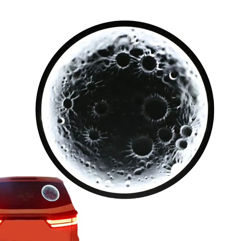 Moon Lamps For Adults Lunar Embossed Moon Lamp LED Car Rear Window Car Display Light Rechargeable Ambient Lighting Car Interior