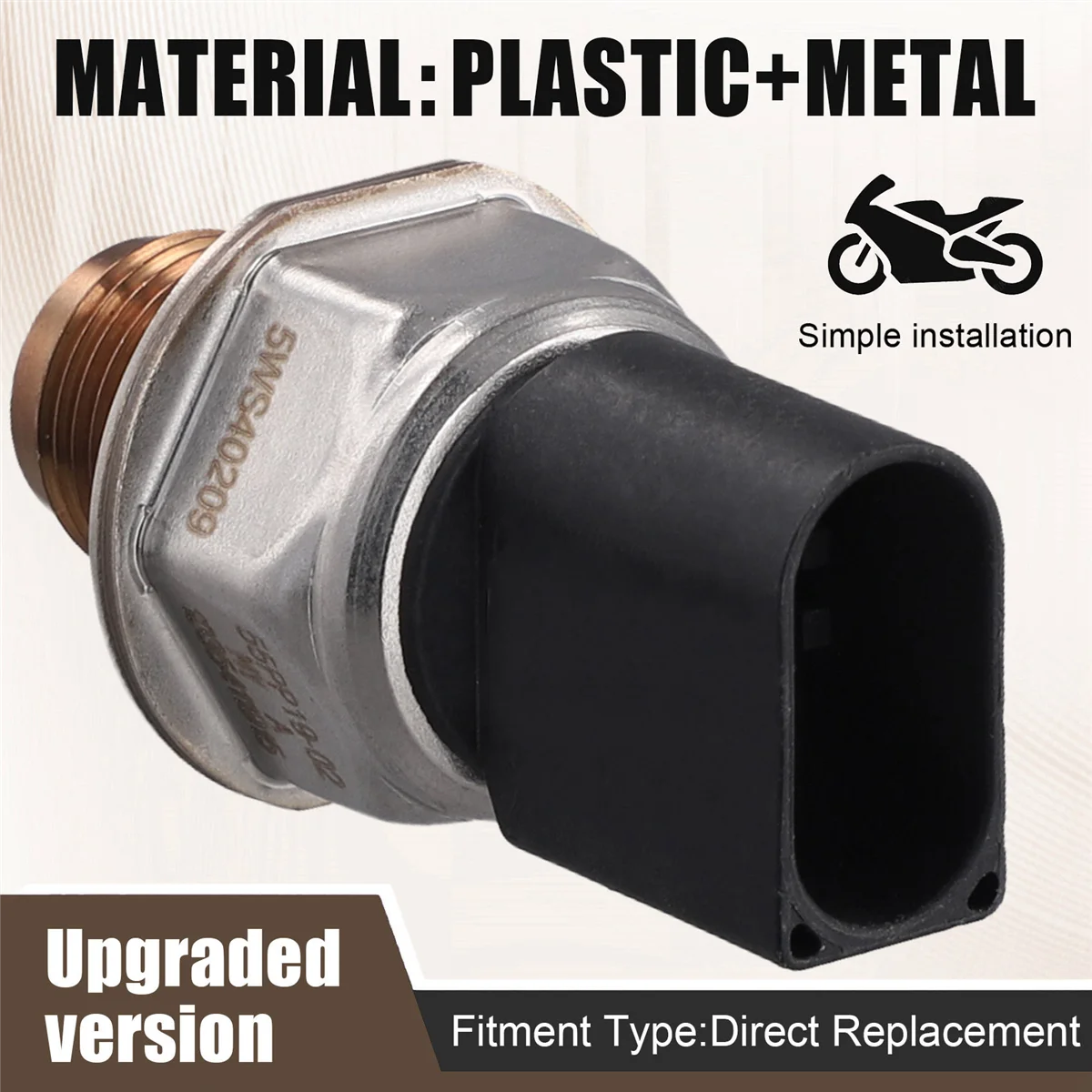 Sensor de pressão do trilho de combustível 5ws40209, para land rover discovery range rover sport 2.7td mk3, sensor de pressão de óleo