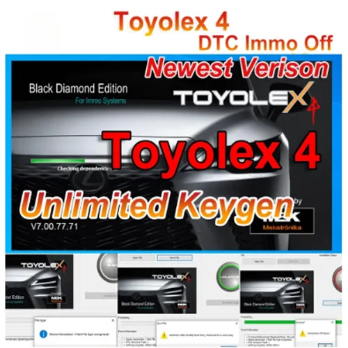 Imagen 2 del producto Toyolex 4 y 3 con Keygen ilimitado Denso Lexus Car DTC Disable Software Herramienta PK para Mascheramento