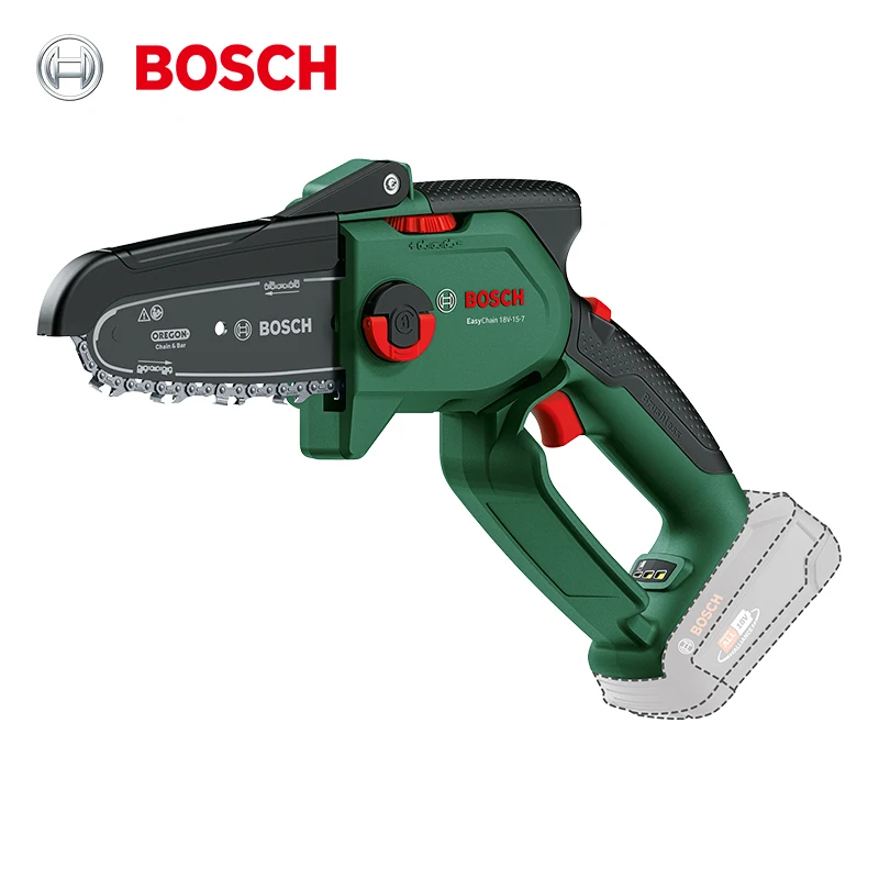 

Bosch Pruner Saw EasyChain 18V-15-7 bare metal Small Handheld Cordless Electric Chain SawWoodworking SawOutdoor ChainsawFelling