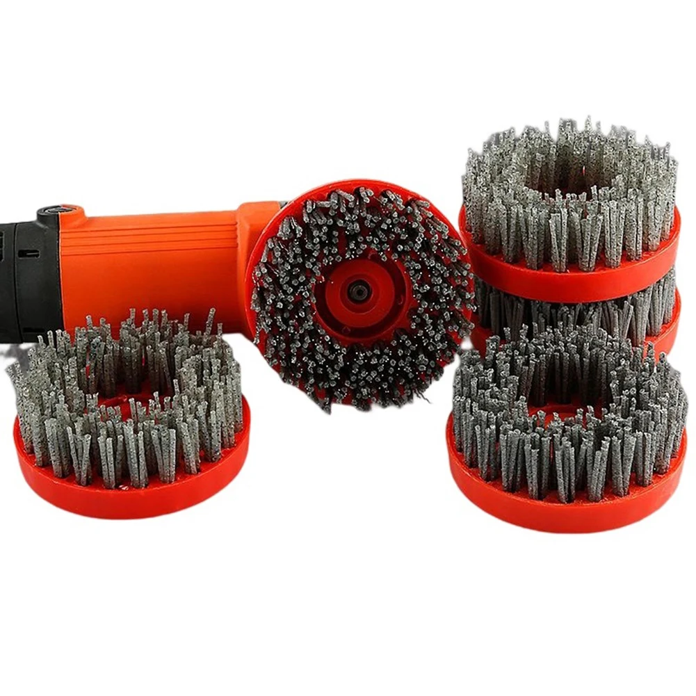

1pc 4 Inch Circular Antique Abrasive Brush For Granite,marble,quartzite And Concrete Polishing Cleaning Tool Power Tool Parts