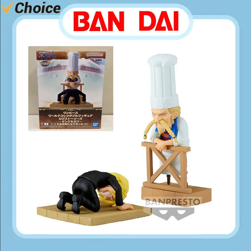 Bandai-modelo de colección de Anime de una pieza, muñeco de juguete de PVC de 12cm, Sanji zef, Thank One's Teacher, decoración de coche, decoración de restaurante, regalo para niños