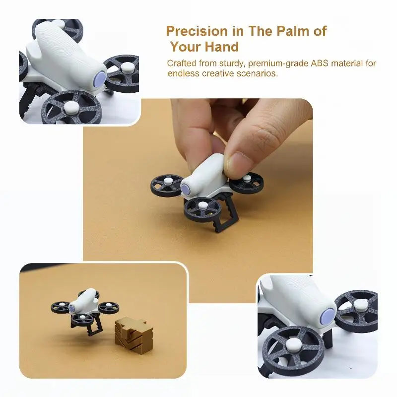 1 Set 1/12 Scale Miniature Drone Dollhouse Toy Perfect for Doll Collectors and Hobbyists