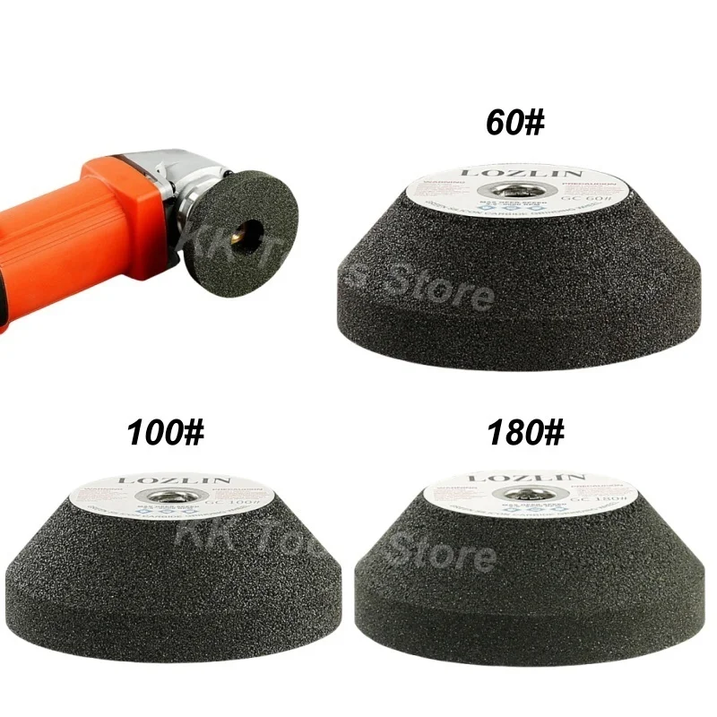 50/100/200 Grit M10 Angle Grinders Grinding Wheels for Metal Stone Granite Concrete Polishing Wheel Angle Grinder Accessories