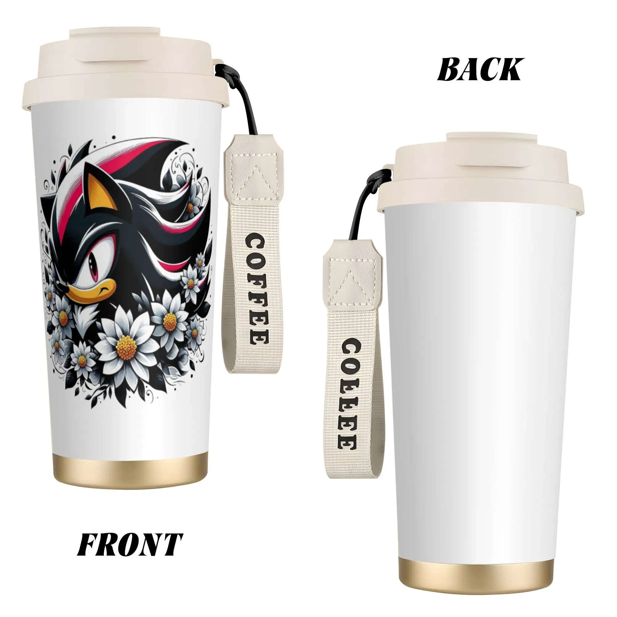 S-Shadow The Hedgehogs Stainless Steel Coffee Cup Cartoon Thermal Cup Car Mug Water Bottle