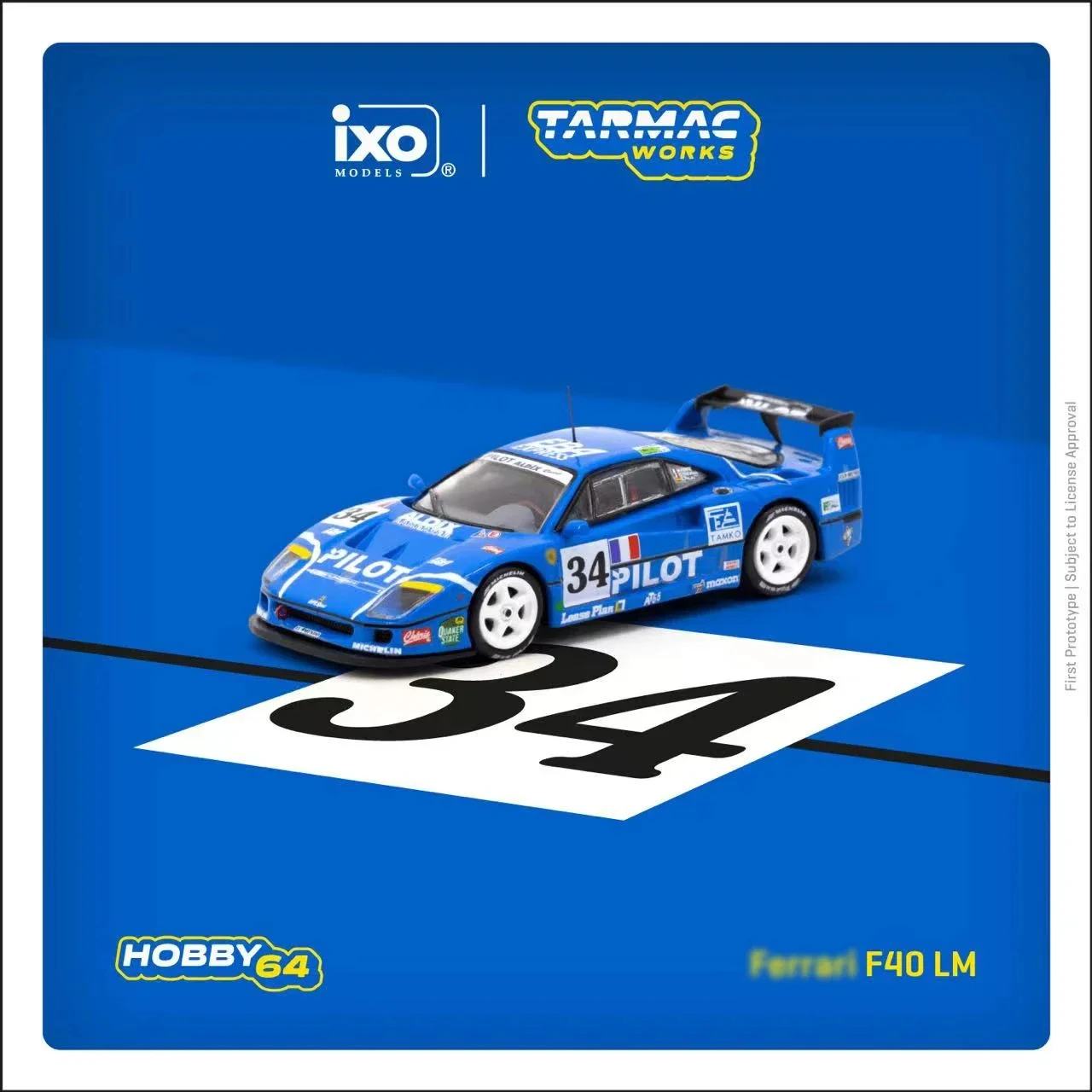 In Stock 1:64 TW F40 Lightweight White Diecast Car Model Collection Miniature Toy Tarmac Works