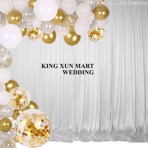 Arka plan Düğün Beyaz İpek ve Buz, Örtü, Sahne zemin, fotoğraf kabini, Parti dekorasyon Olay Olay yerine yapılan 12 çekirdekli satışlar-no. 12