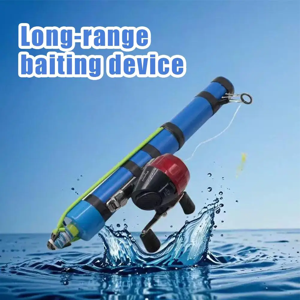 

Устройство для наживки дальнего действия Мини-удочка для приключений на открытом воздухе Удобная настройка для начинающих Многофункциональный дизайн для точечной рыбалки