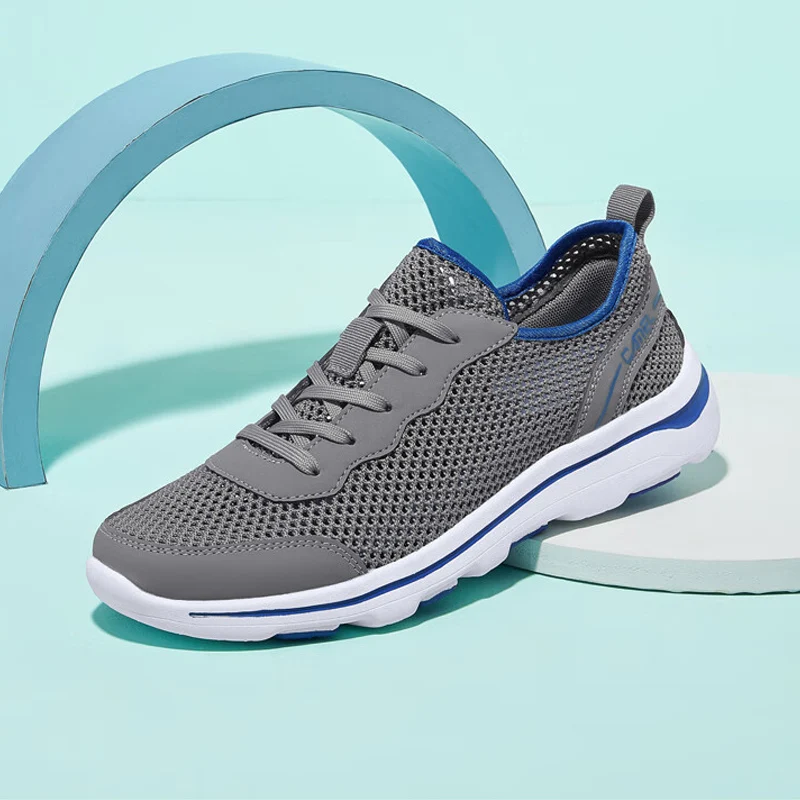 GOLDEN CAMEL Men\'s Shoes Breathable Mesh Casual Walking Shoes Male Sneaker for Men Summer Outdoor Beach Shoes for Men Sandals