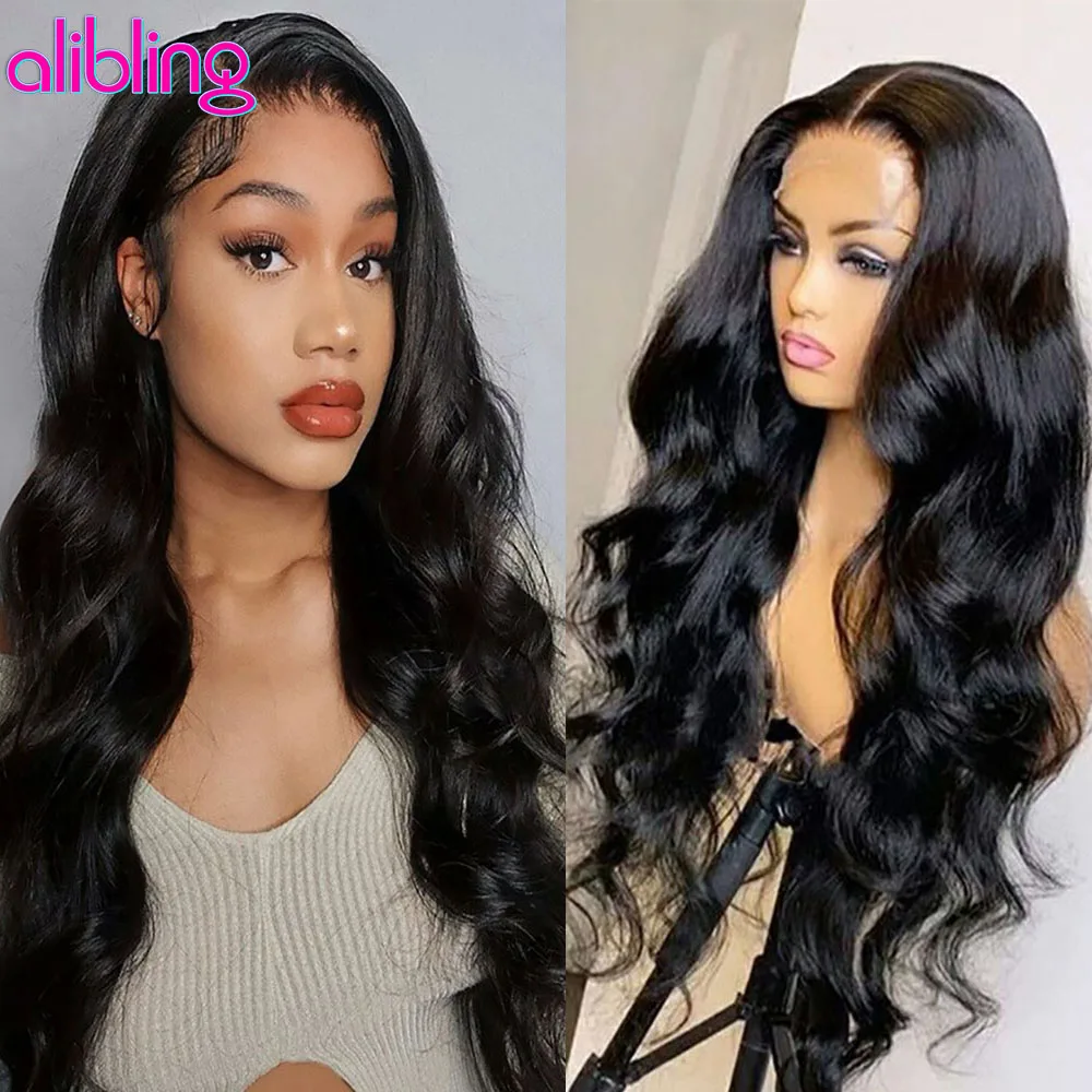 Transparent Body Wave Lace Front Human Hair Wigs For Women Brazilian 5X5 4x4 Swiss Lace Closure Wig Loose Wave Lace Frontal Wig