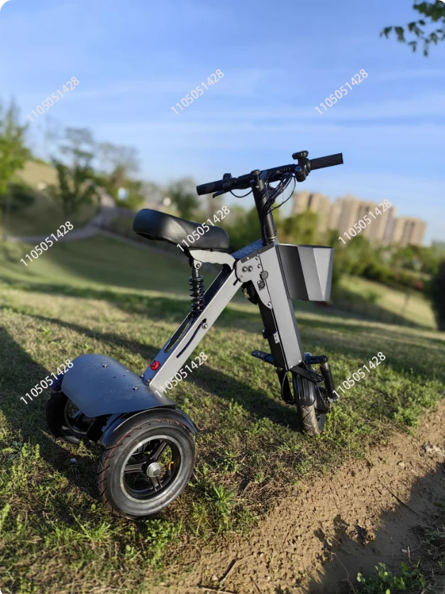 

Folding two-person electric car mini three-wheeled electric mobility scooter X smart car 36V450W high-power tricycle
