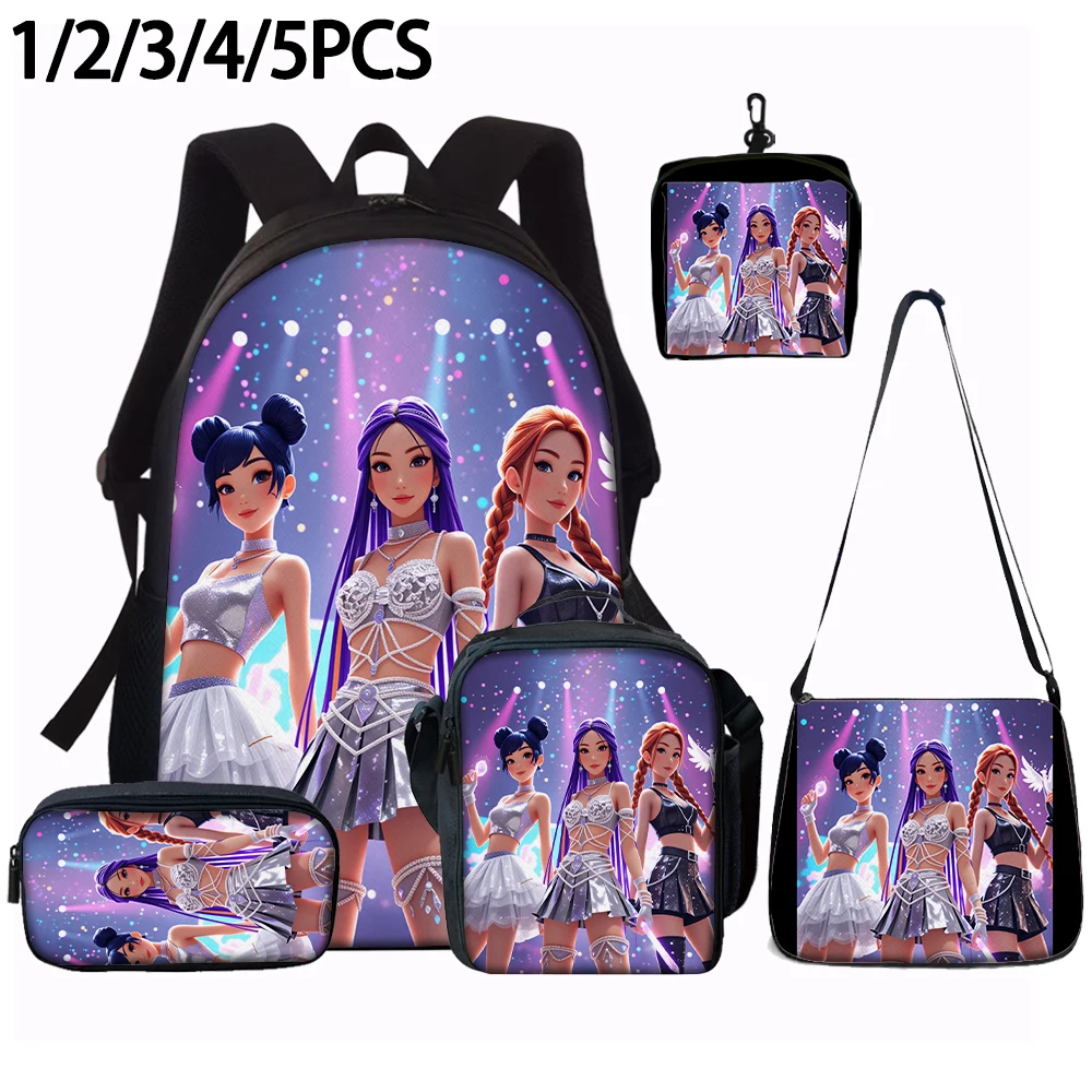 1/2/3/4/5PCS K-POP girl group pattern backpack set The perfect gift for kpop fans
