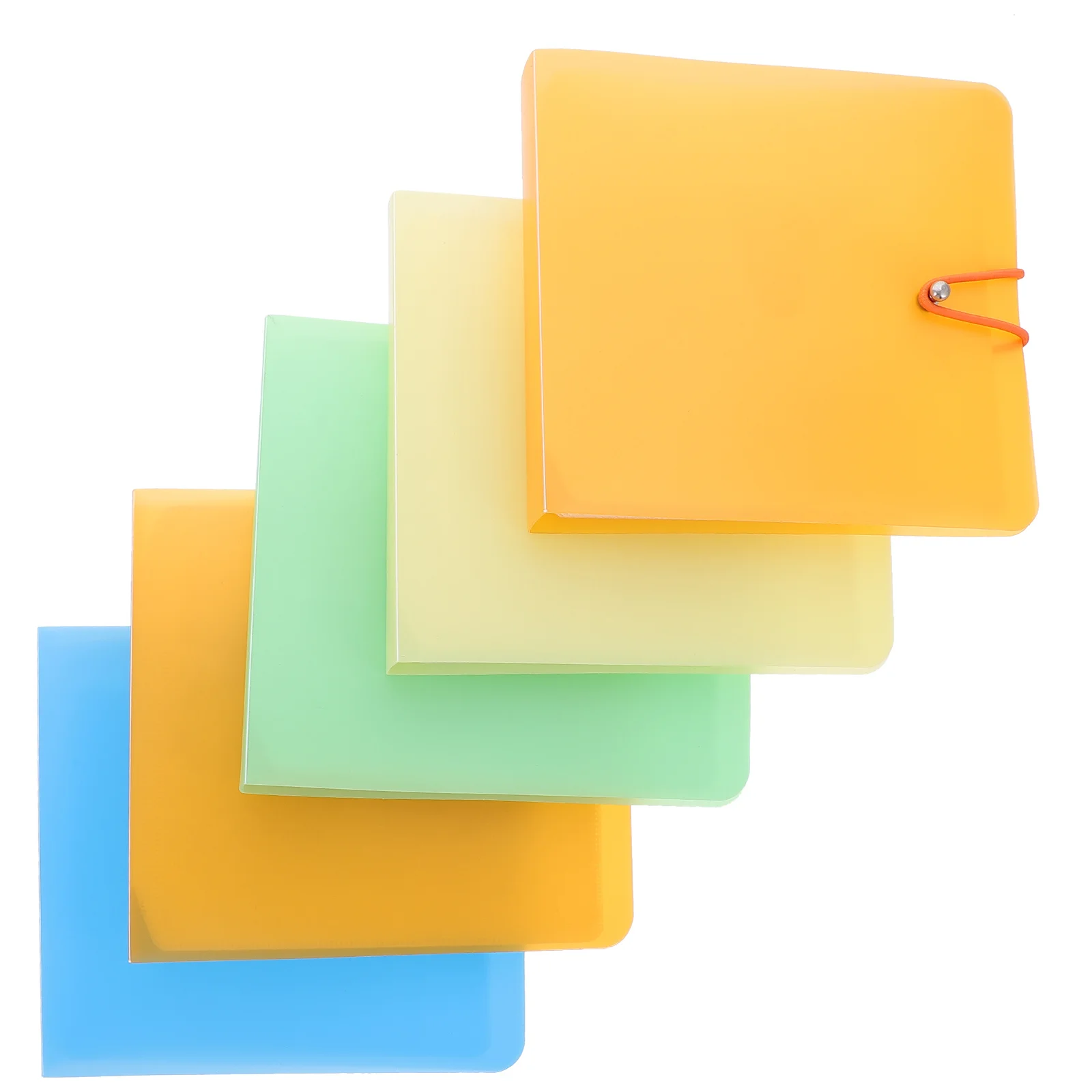 

5Pcs Cd Dvd Binder Box Sturdy Storage Case Organizer Scratch-Proof Protective Holder Home Car Use Cd Binder Dvd Case