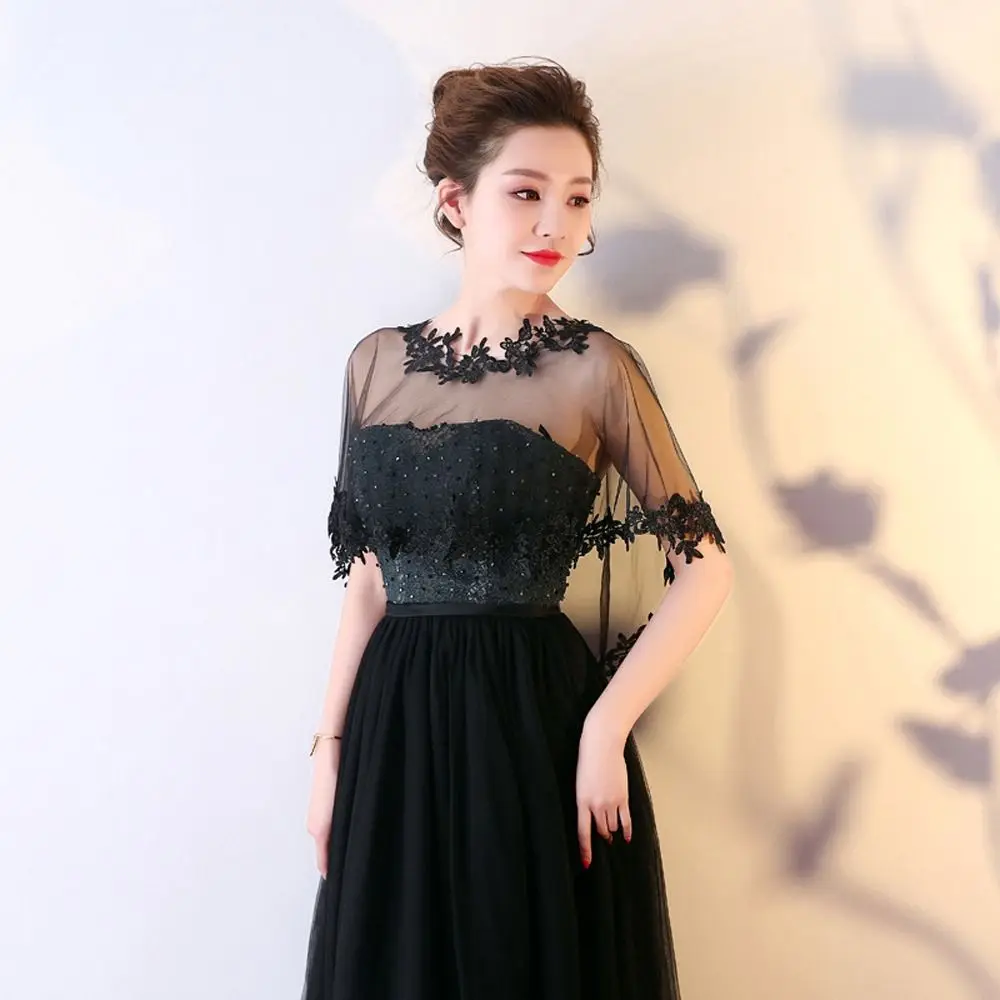 Wrap Summer Shawl Large Size Short Wrap Evening Party Capes Transparent Women Wraps Bridal Wedding Capes Lace Flower Shawl