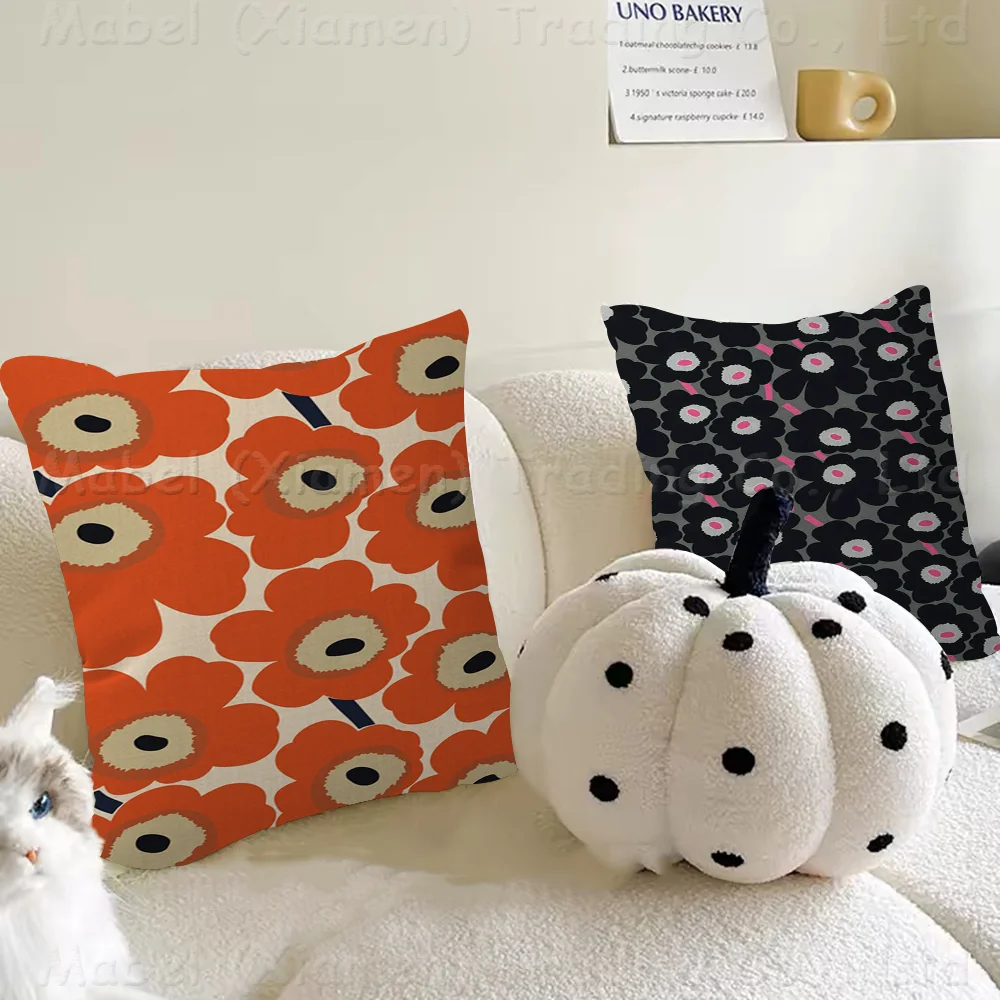 Beautiful Colorful P-Poppy Flowers Pillowcase Toon Gift Cushion Cover Bedroom Home Sofa Chair Seat Decor Pillow Case