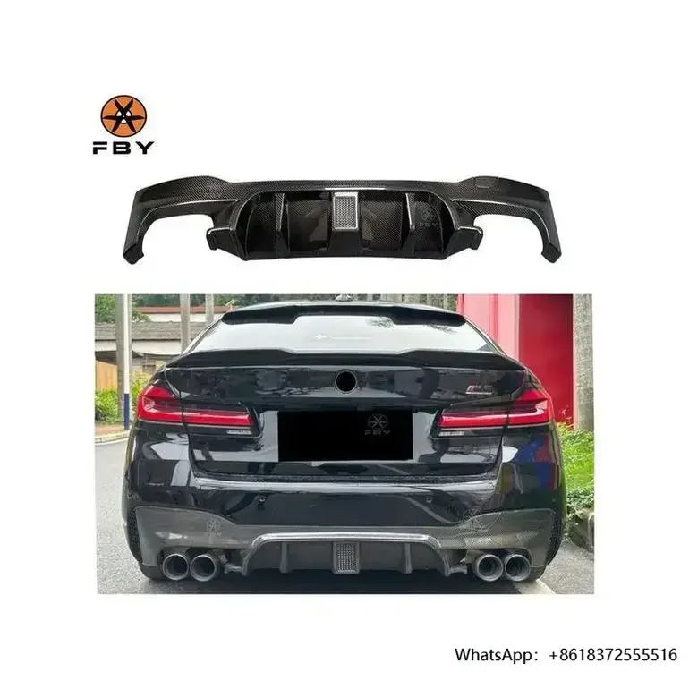 

XingWholesale Hot Selling Led Light Diffuser M Tech Style Carbon Fiber Rear Bumper Diffuser For 5 Series G30 2018+