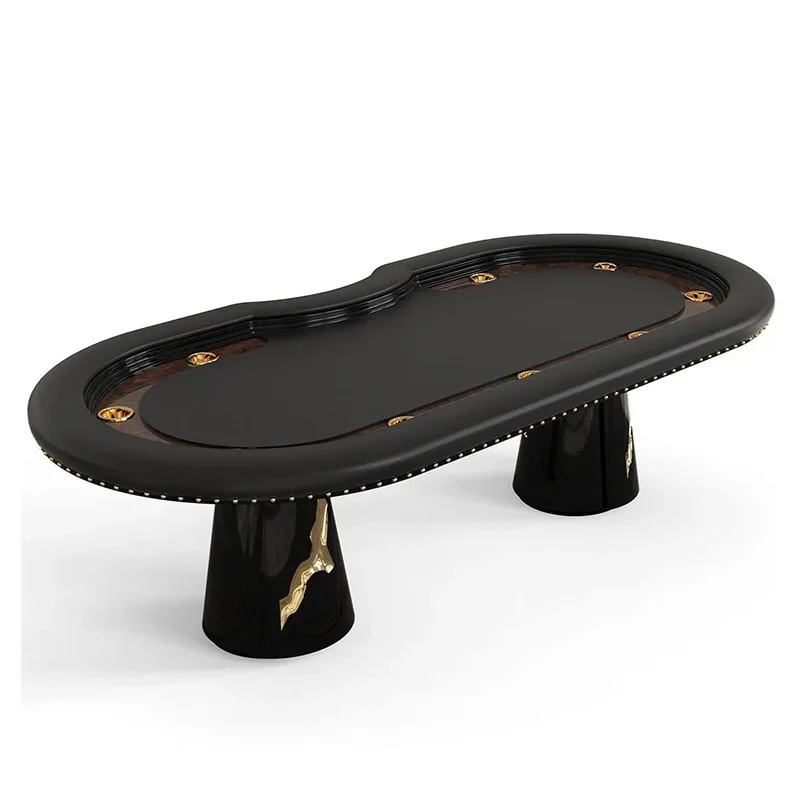 Solid wood poker table designer villa living room club entertainment room indoor high-end luxury game table