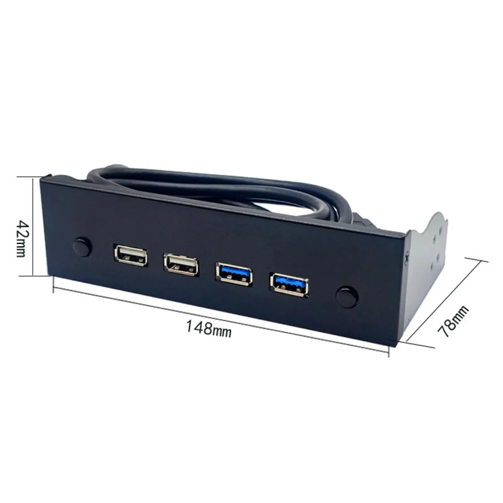 25 Inch USB Front Panel Hub Multifunction Optical Drive Hub Computer Expansion Board High Speed Transfer Plug And Play