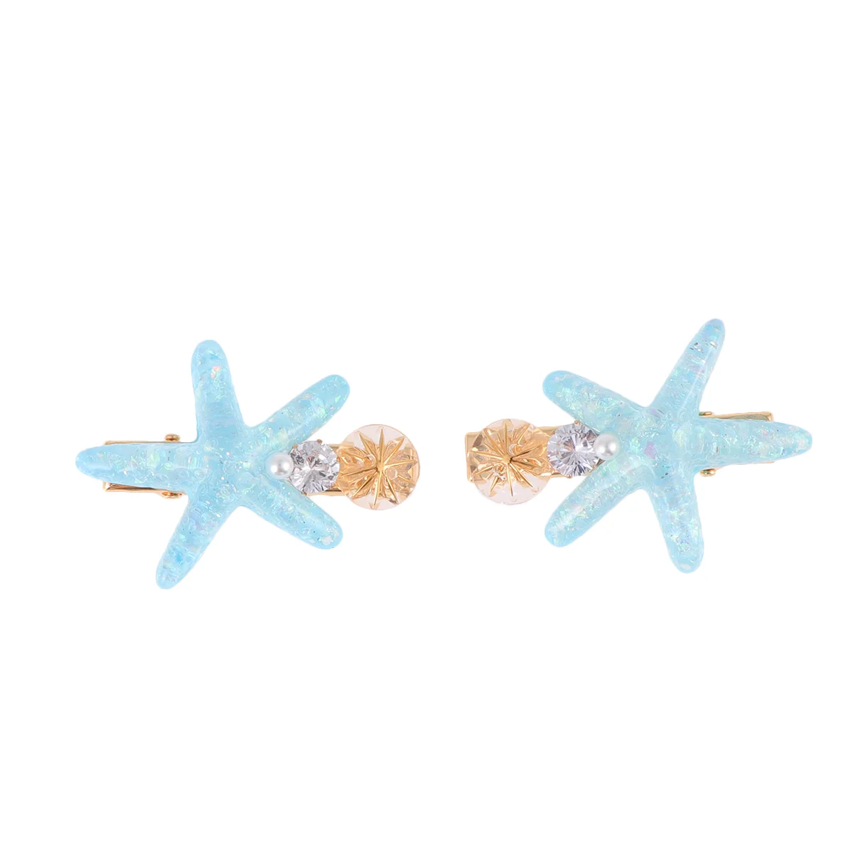

2 Pcs Women Barrettes Bridal Hair Accessories Bobby Pins Shell Clips Pearl Headgear Girl