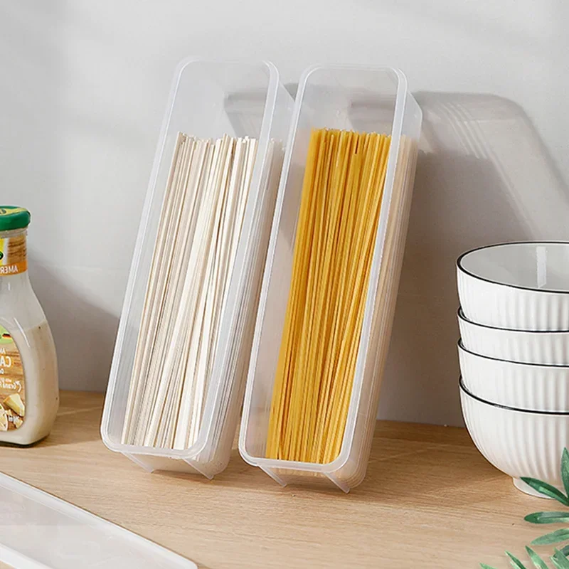 Kitchen Noodle Spaghetti Container Household Cereal Preservation Storage Box with Cover Spaghetti Box Kitchen Food Container