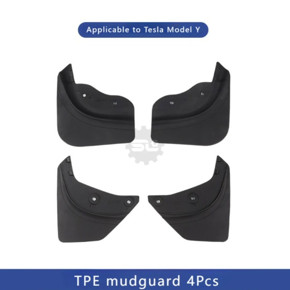 

car external accessories TPE anti splash mud front and rear mudguards 4Pcs suitable for auto Tesla Model 3 Y2021 2022 2023