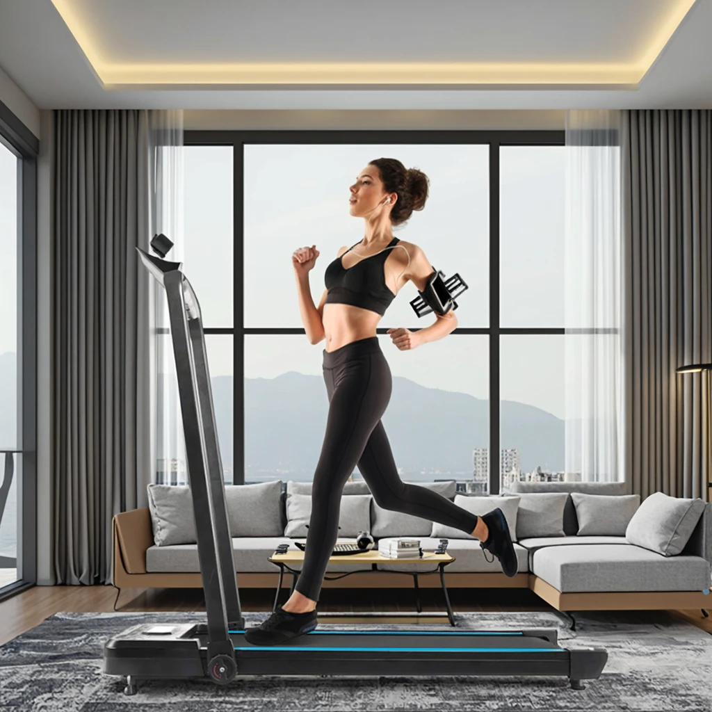 

ZJW STLF High Quality Fanpao TL2 Portable LED Display Electric Treadmill Foldable Home Fitness Walking Pad Remote Control for Ho