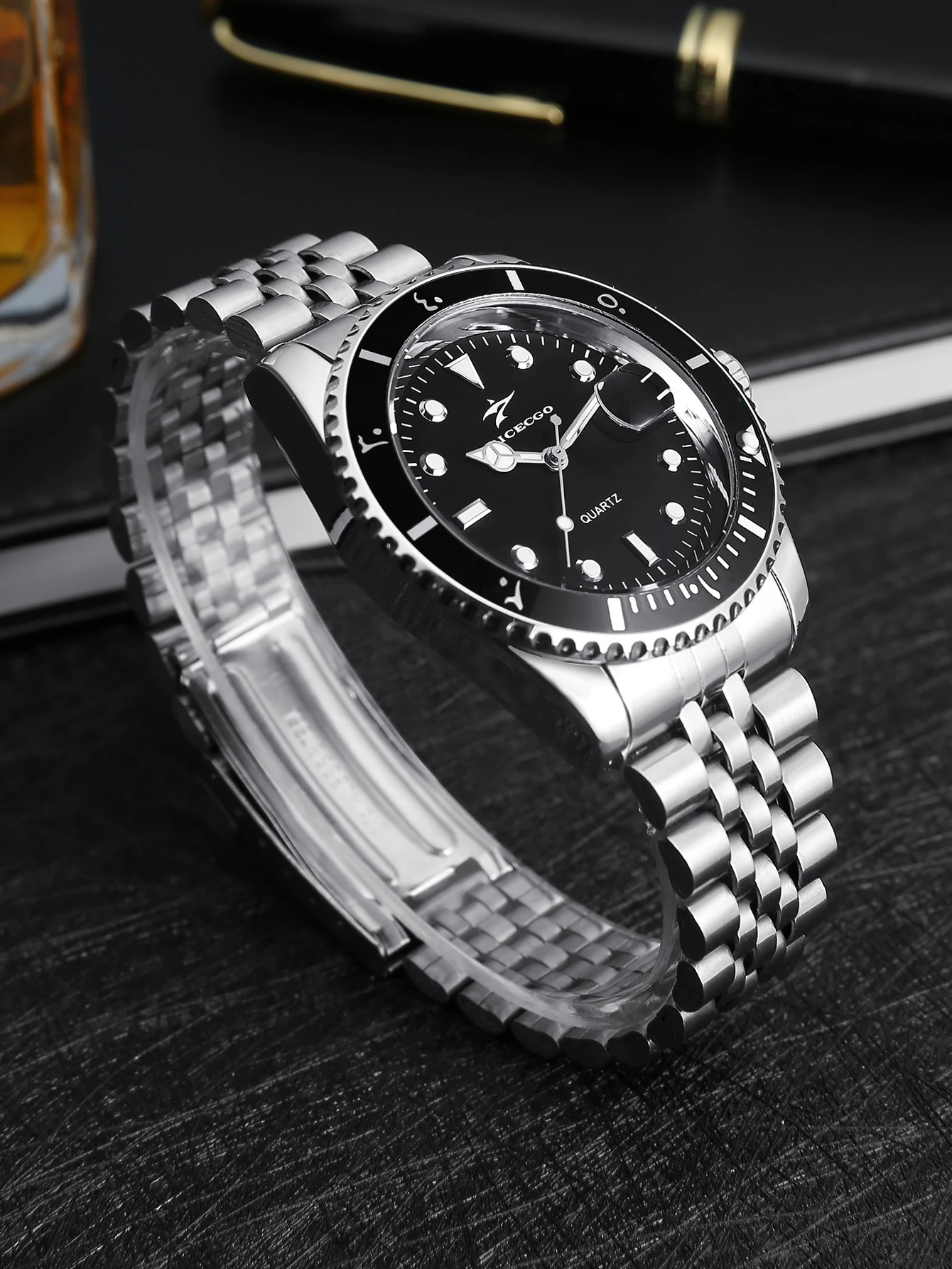 RICECGO Men's Steel Strip Quar - Outdoor Sport Smart Watch 评论和价格