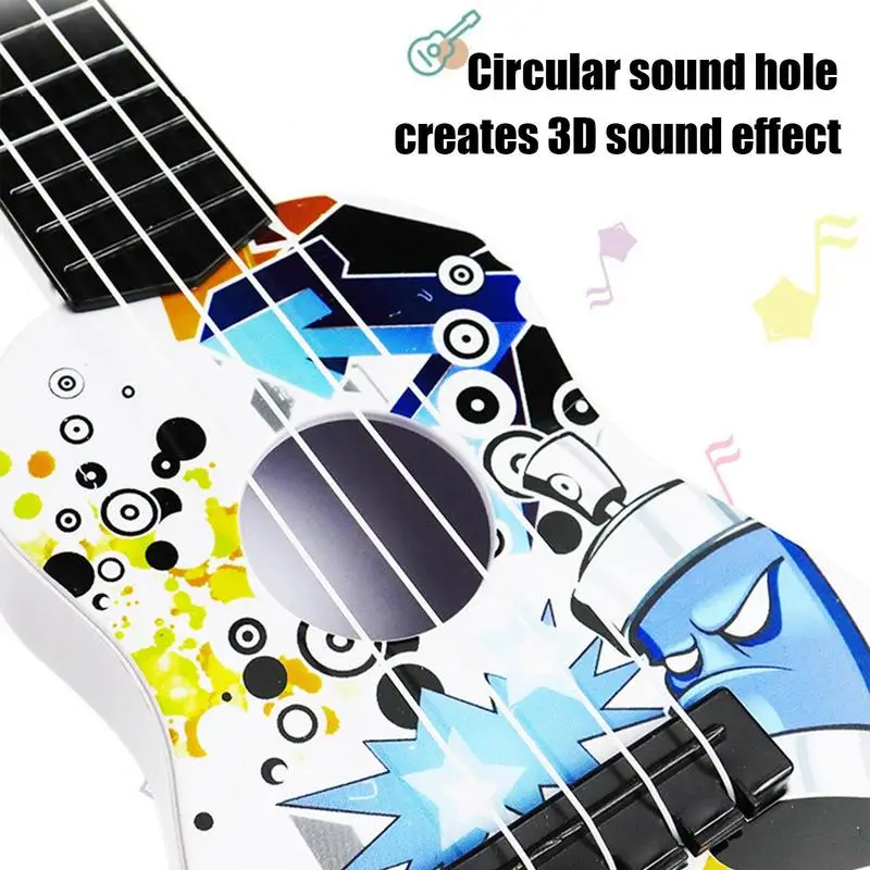 Kids Ukulele Guitar Musical Instruments Educational Toys Keep Tones Anti-Impact Kids Ukulele Beginner For Toddler Kids Boys