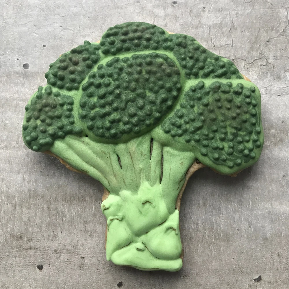 KENIAO Broccoli Cookie Cutter - 9.7 CM - Vegetables Biscuit Fondant Sandwich Bread Mold - Stainless Steel - by Janka