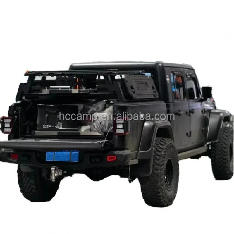 

Custom 4x4 Off-road Pickup Accessories Aluminum Roll Bar Truck Bed Rack Cargo System