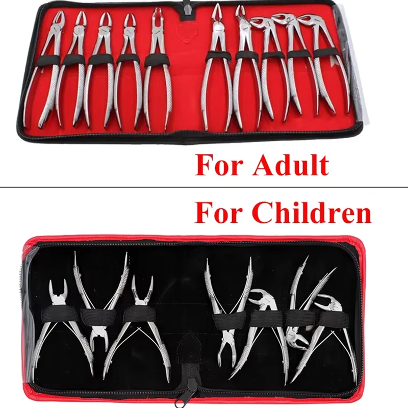 

Dental Forceps Tooth Extraction Forcep Pliers Kit 7pcs for Children Kit for Child&10pcs for Adult Stainless Steel Dental Tools