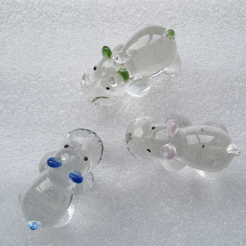 Figurita de hipopótamo de cris - Paper Weight Crystal reseña y precio