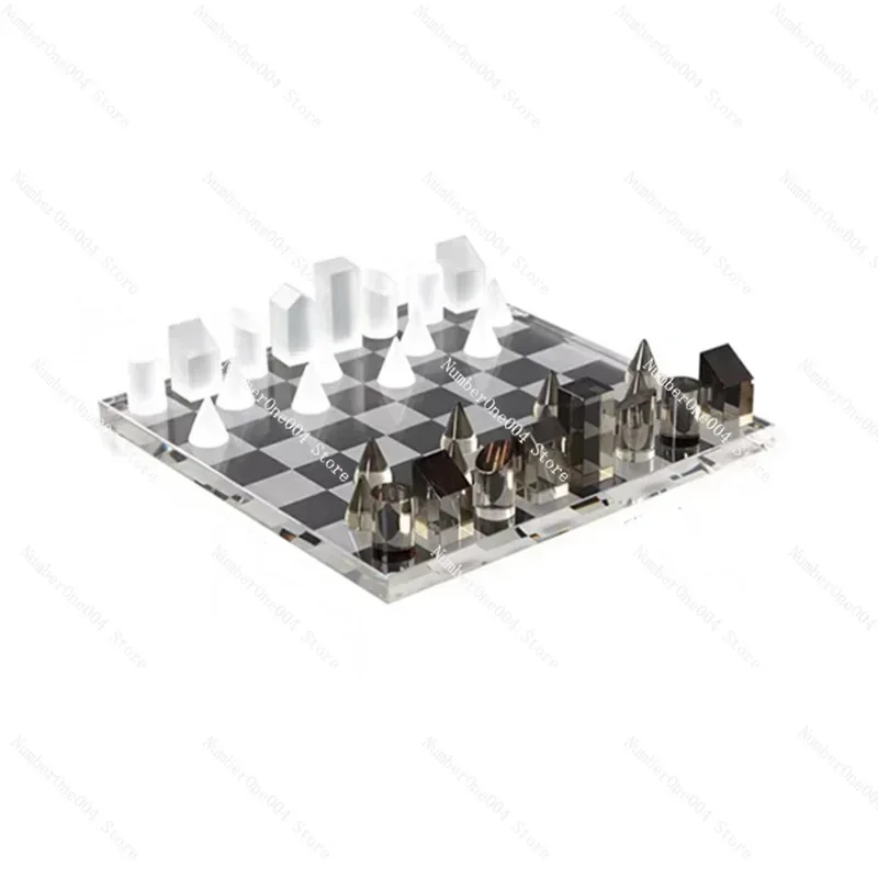 Crystal International Chess Board Chess Ornaments Modern Sample Room Living Room Soft Home Decoration