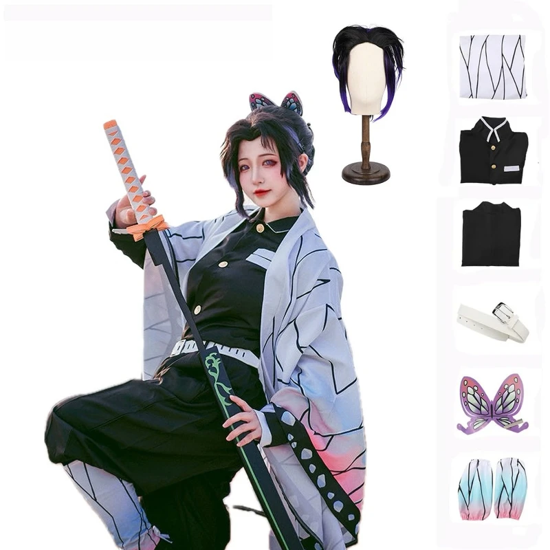 en-stock-kochou-shinobu-cosplay-enfants-adulte-costume-perruque-anime-demonn-slayer-cosplay-kimono-halloween-tenues-de-fete-pour-les-femmes