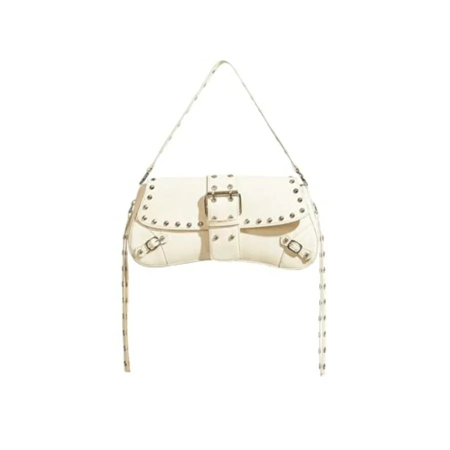 Bolso de Mano Y2K para Mujer Verdusa, Bolso de Hombro de Cuero Estilo Gótico Punk, Mini Bolso Cruzado con Tachuelas