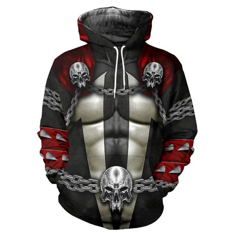 

Новая модная мужская одежда с забавным 3D-принтом черепа толстовка унисекс Повседневная Толстовка весна-осень толстовка на молнии DYI330