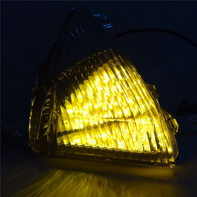 waase For Kawasaki Ninja ZX6R ZX 6R ZX-6R 2005 2006 2007 2008 2009 2010 2011 2012 E-Mark Front Turn Signals Blinker LED Light