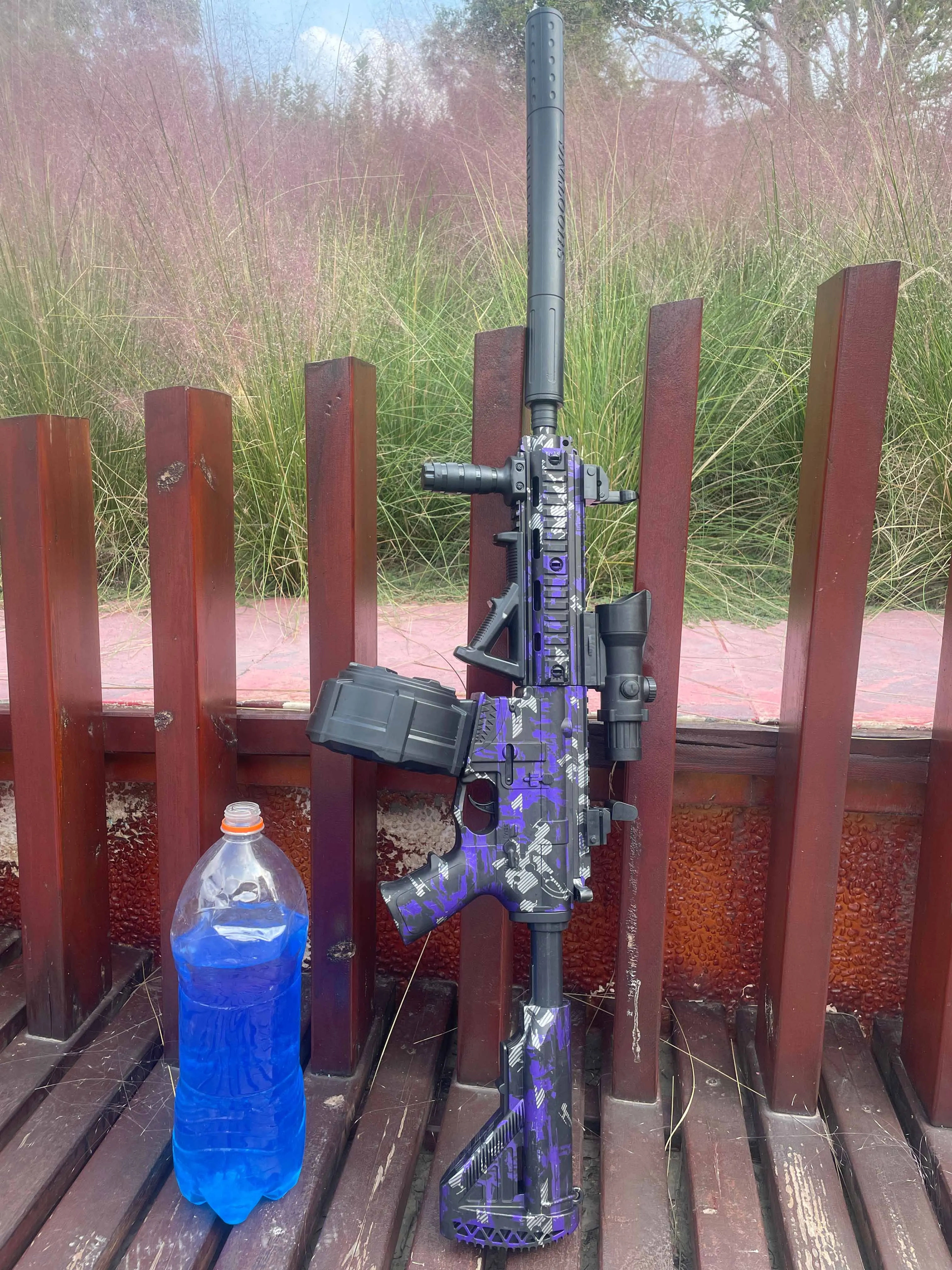 Pistolet Blasters à Gel M416, jouets, finition métallique à grande vitesse, boule de Gel électrique, cadeau d'anniversaire parfait pour les jeux en plein air