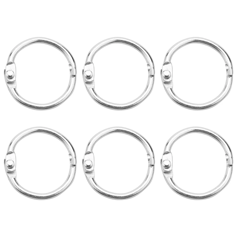 100Pcs Loose Leaf Binder Rings Key Rings Book Rings Binder Rings For Scrapbook/Album/Craft