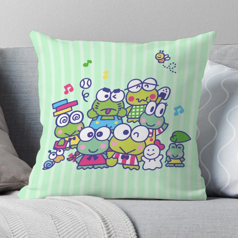 Sanrio Hallo Kitty Kissen bezug Anime Cartoon Kawaii Melodie Kuromi 40x40cm Büro Sofa Kissen bezug Wohnkultur Spielzeug Geschenke