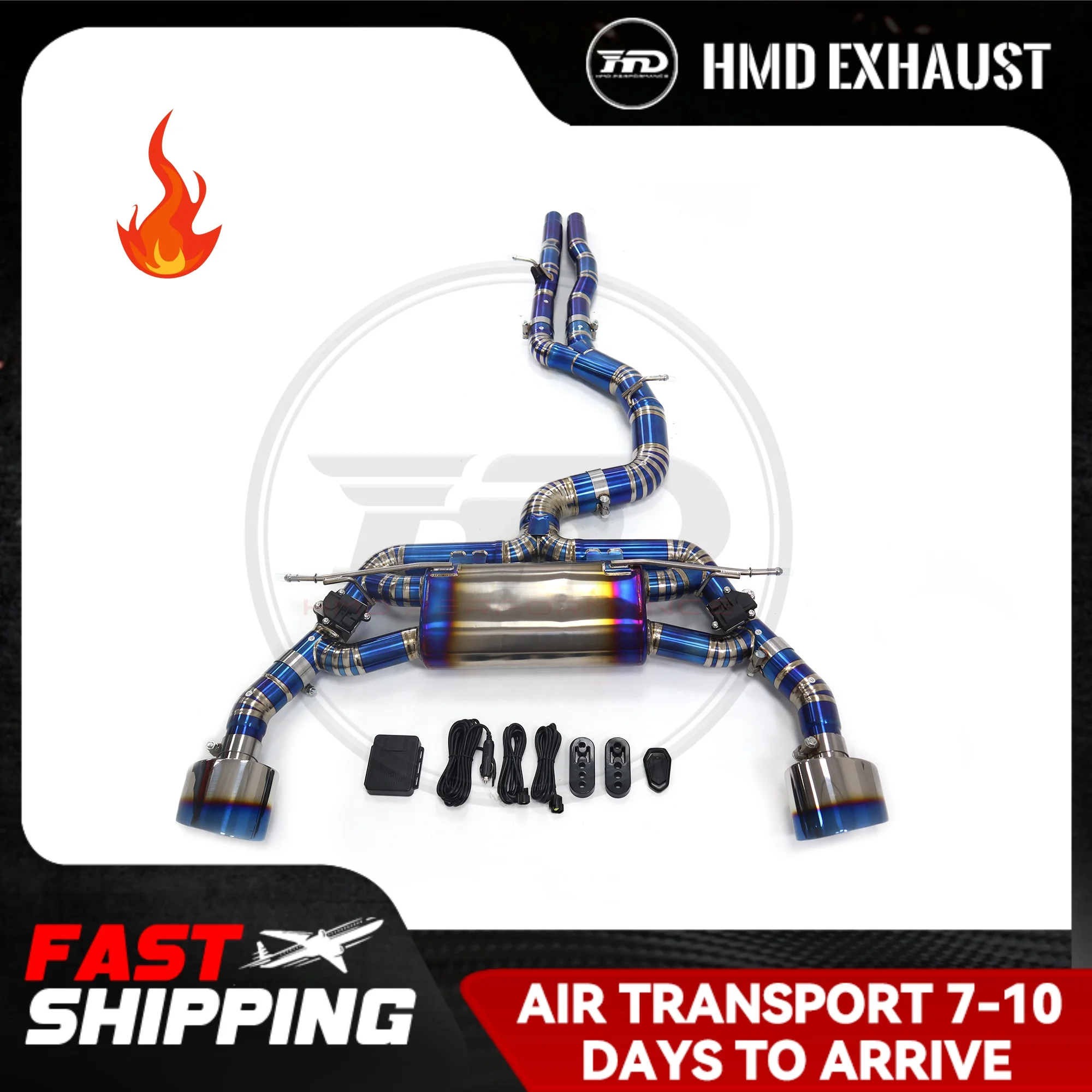 

HMD Titanium Exhaust System Performance Catback for Audi RS3 TTRS 2.5T Muffler With Valve