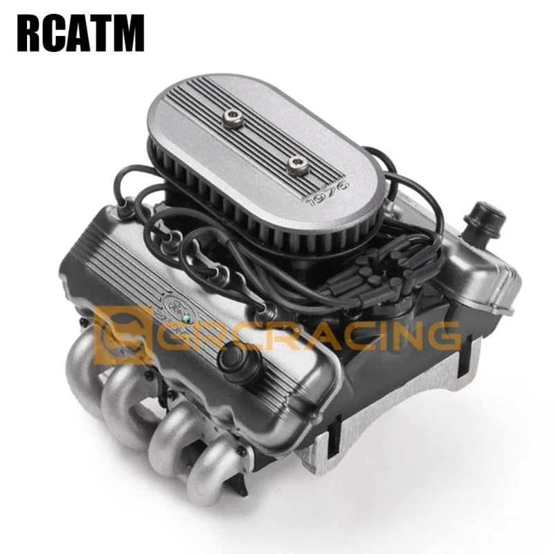 

Classic Simulated V8 F76 427 SOHC Engine Motor Fan Radiator For 1/10 RC Crawler Car Traxxas TRX4 TRX6 G500 SCX10 D90 VS4 Upgrade