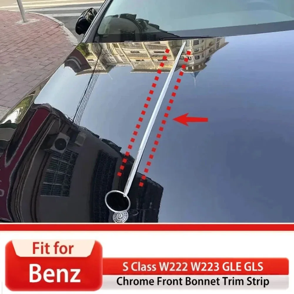 Price Difference For Mercedes Benz S Class W222 W223 GLE GLS Front Bonnet Trim image 2