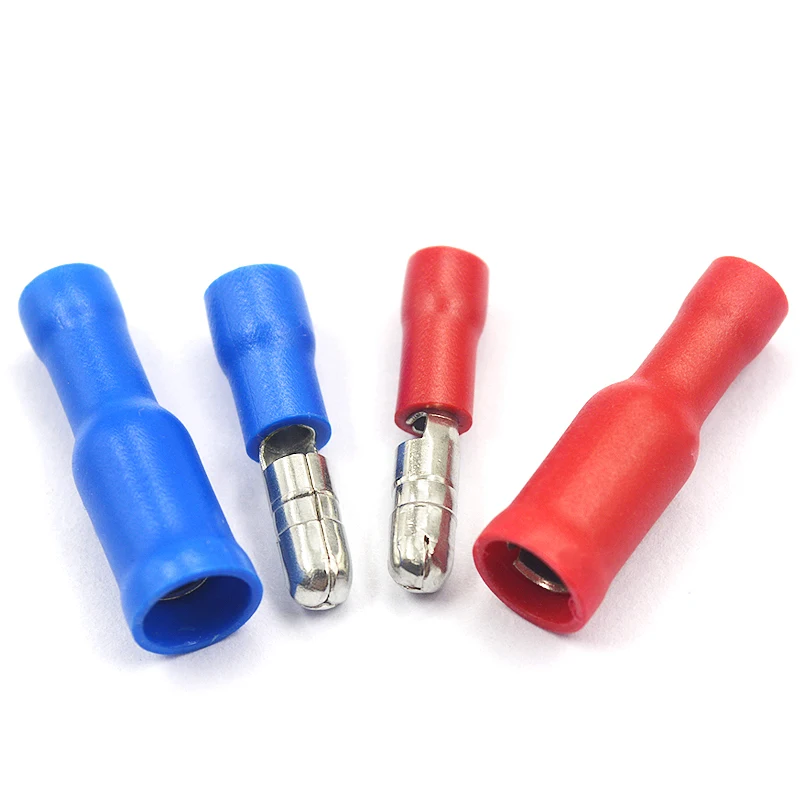 

10pcs FRD1-156 MRD1-156 Cold pressed terminal MRD1-156 2-156 wiring male and female wire butt connector red blue