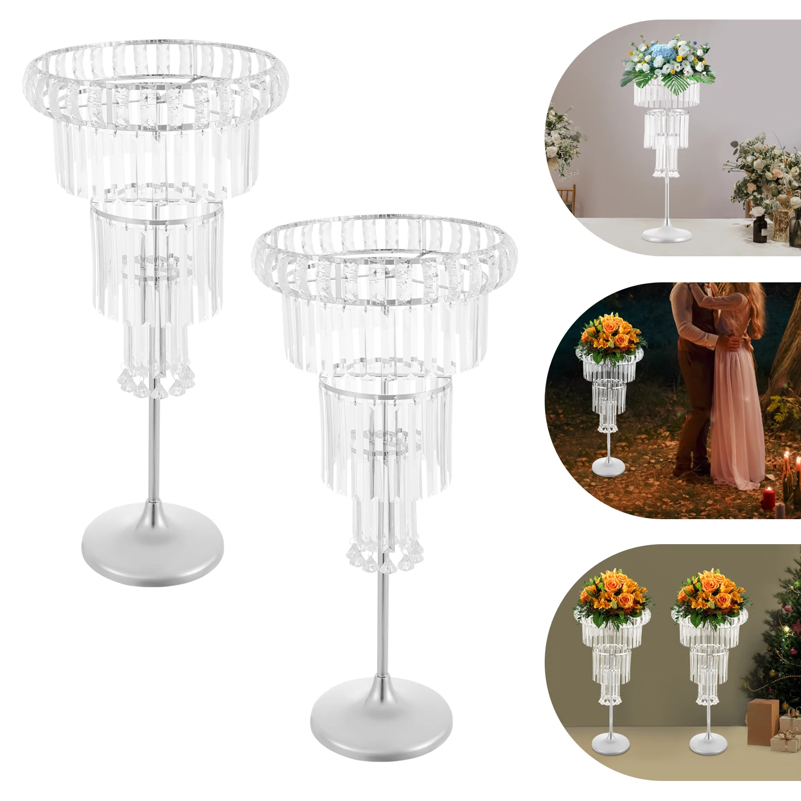 حامل زهور حامل زهور الزفاف حامل قطع مركزية لحفلات الزفاف